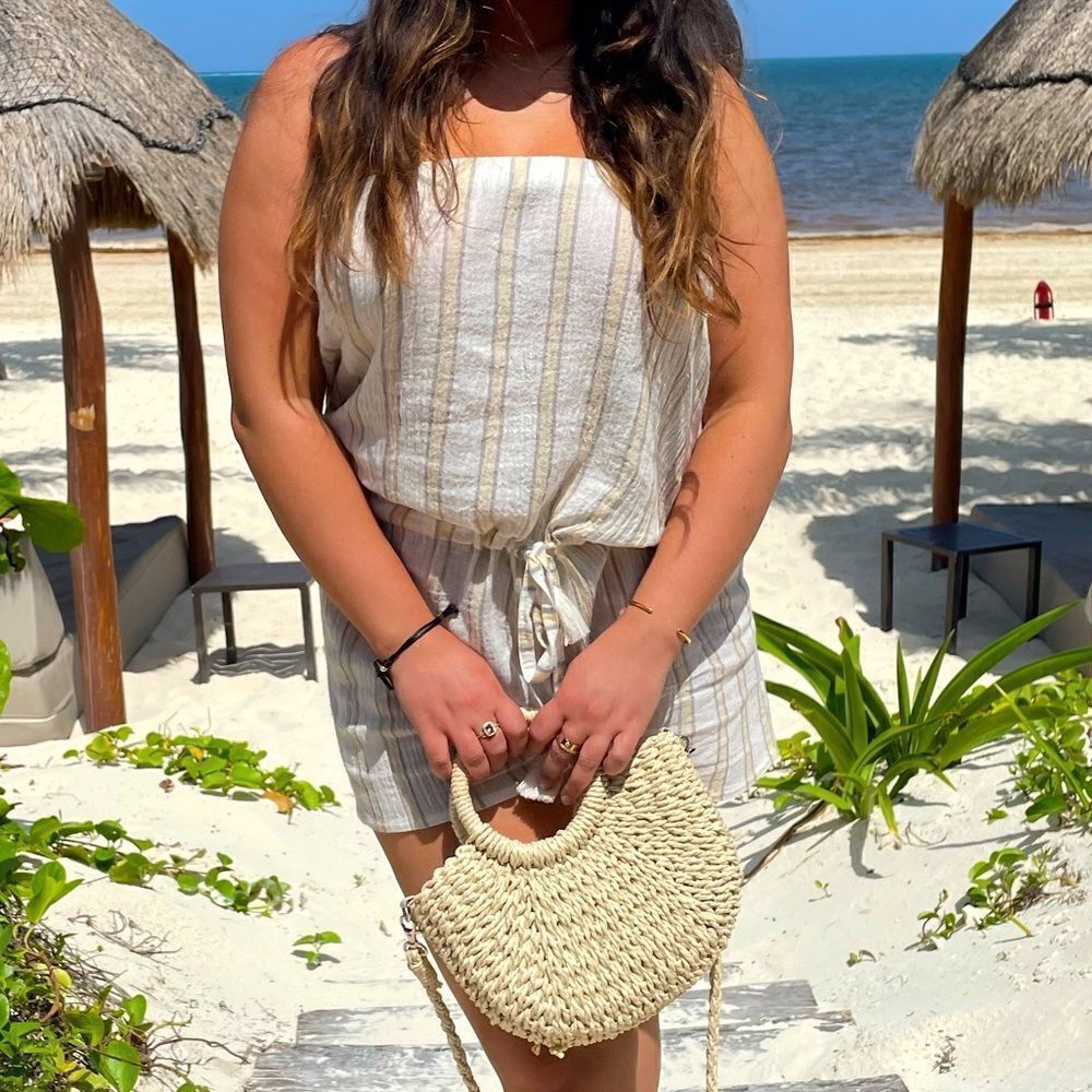 Striped  romper